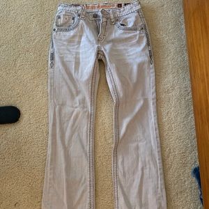Rock Revival White/Gray Jeans